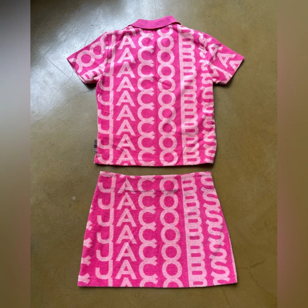Marc Jacobs Pink Logo Knit Polo Set - Picture 4 of 5
